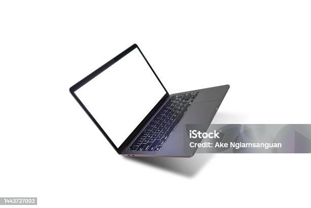 New Generation Macbook Laptop Space Gray Color Stock Photo - Download Image Now - Acrylic Painting, Advertisement, Apple - Fruit