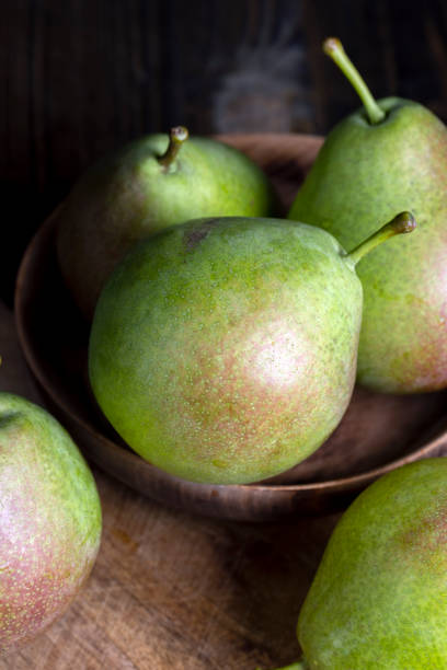 istock washed ripe green pears on the cutting board 1443734646