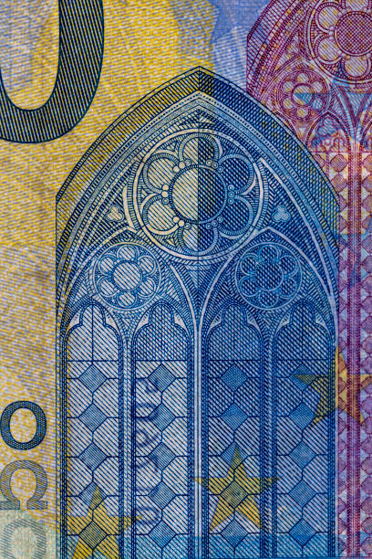 istock Twenty euro banknotes, close up 1443734665