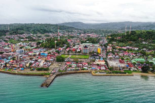 istock Gunungsitoli city in afternoon 1443740161