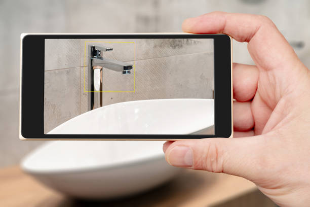 istock Water tap on smartphone screen. 1443755278