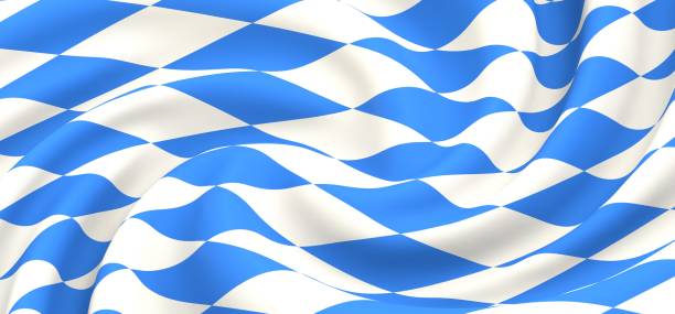 istock 3d render design of the Bavarian flag background 1443759069