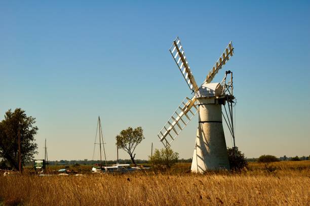 istock Thurne Pump drainage mill on the Norfolk Broads 1443761472