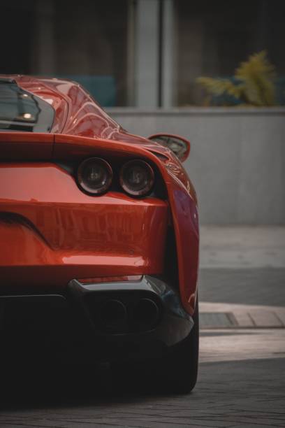 red ferari f12 a londra - f12 foto e immagini stock