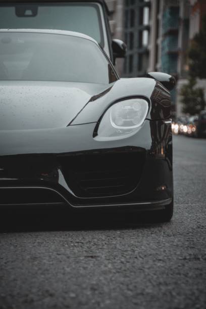 London, United Kingdom – June 11, 2022: A unique and really hard to finde Porsche 918 Spyder found stealing the attention around London.