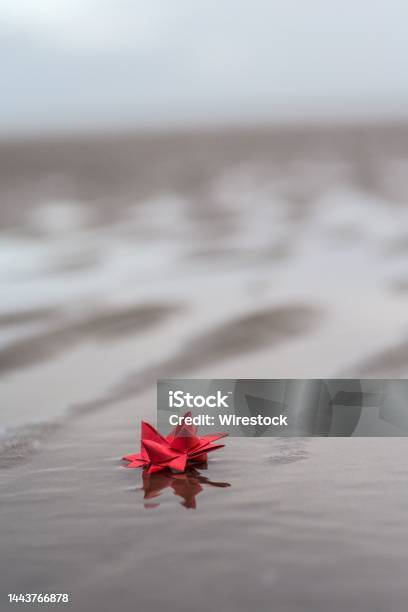 Origami On The Coast Of North Sea Of Wangerooge Germany Stock Photo - Download Image Now