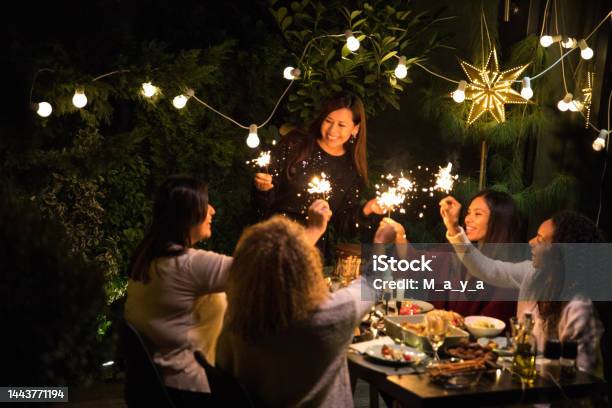 Dinner Party Stock Photo - Download Image Now - Christmas, Dinner, Travel Destinations