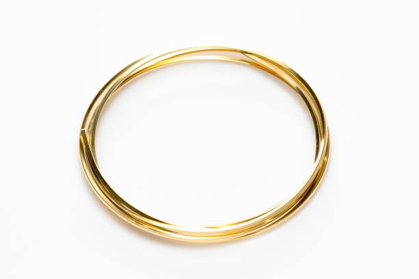 istock Gold wire for jewelry making 1443773104