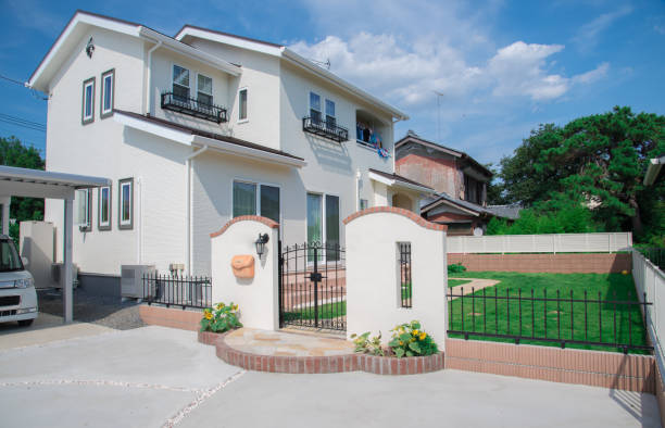 istock Asian house with a large garden 1443773998