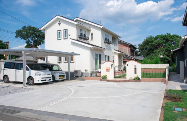 istock Asian house with a large garden 1443774022