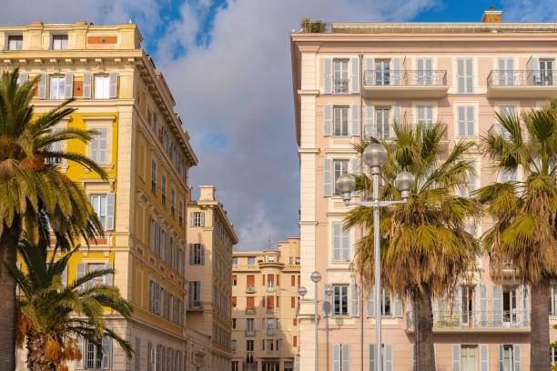 istock Nice in France, typical colorful 1443777833