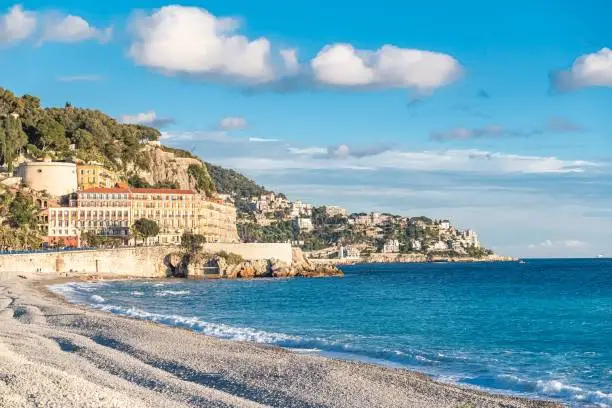Photo of The town of Nice, view of the beach, on the French Riviera