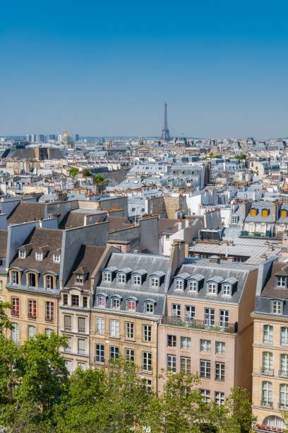 istock Paris, typical buildings and roofs in the Marais 1443779306