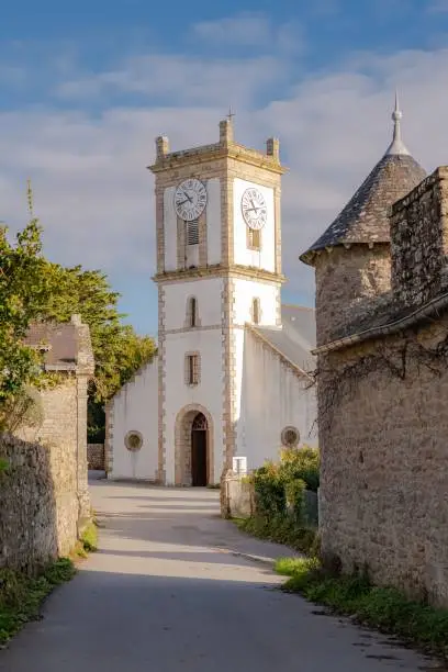 Photo of Brittany, Ile-aux-Moines island, the church