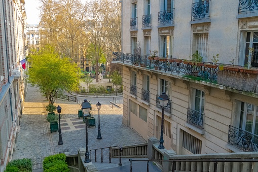 Typical French style architecture in Paris.