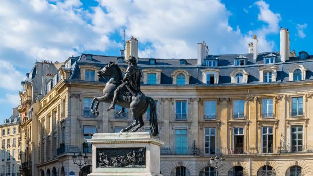 istock Paris, beautiful buildings place des Victoires 1443781493
