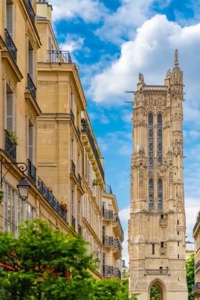 istock The Saint-Jacques tower in Paris 1443781724