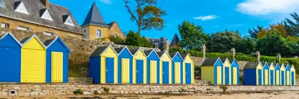 Photo of Bathing huts on the beach, Grande Plage
