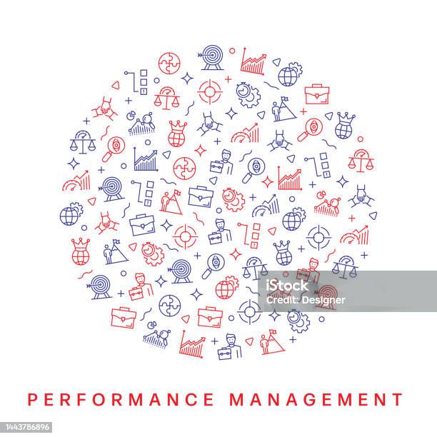 Performance Management Related Pattern Design Modern Line Style Design ...
