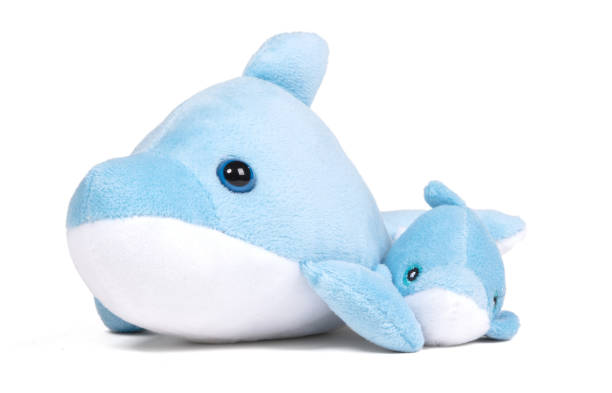 istock Pliuche dolphin toy on white 1443788888