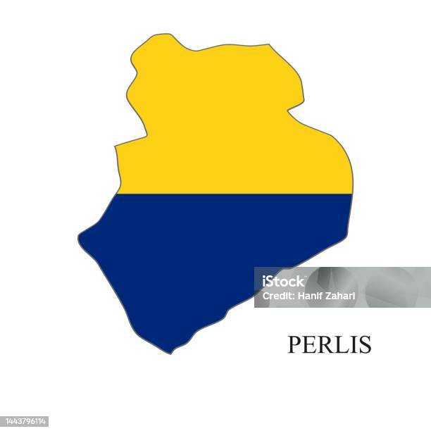 Smap Perlis Perlis Map Vector Illustration Malaysian City State In Malaysia Stock ...