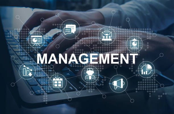 istock International management closeup concept image with white glyph icons 1443806190