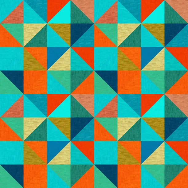 Vector illustration of seamless  rhombic textured pattern