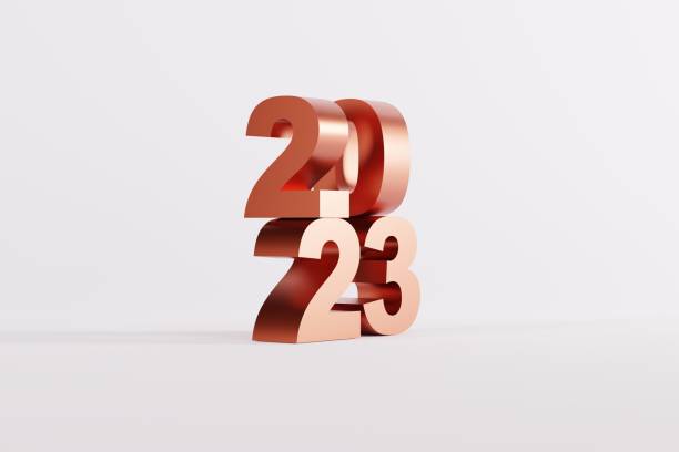 istock The number 2023, the new year. 1443811492