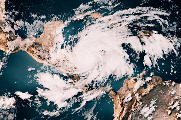 istock Hurricane Eta 2022 Cloud Map Central America 3D Render Neutral 1443814621