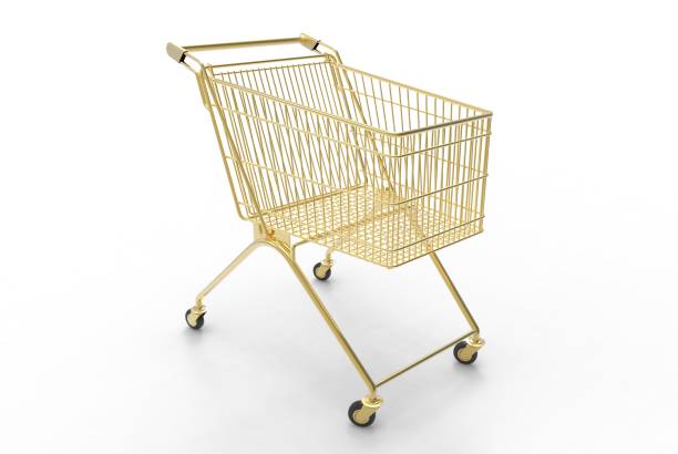 istock Shopping Cart Business (Gold) 1443818447