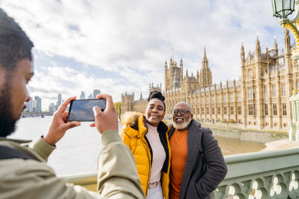 istock Tourists capturing memory on Westminster Bridge in London 1443818772