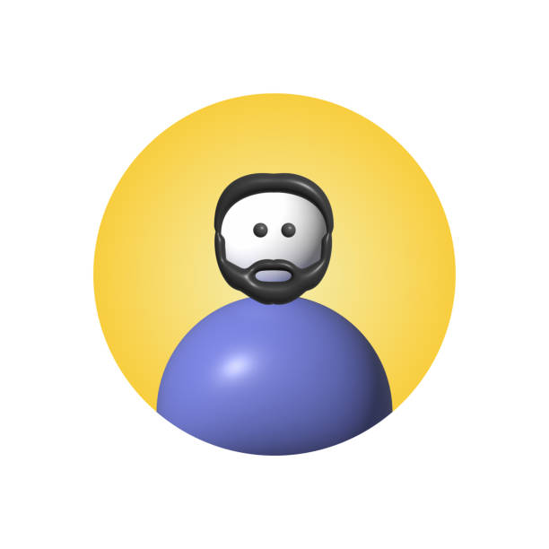 Collection multicolored human personal symbols cyberspace user staff abstract avatar or web member 3d icon. Set social network profile badge skittle chess figure. 3d render illustration.