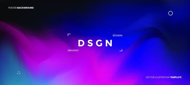 Abstract blurred gradient fluid vector background design wallpaper template with dynamic color, waves, and blend. Futuristic modern backdrop design for business, presentation, ads, banner Abstract blurred gradient fluid vector background design wallpaper template with dynamic color, waves, and blend. Futuristic modern backdrop design for business, presentation, ads, banner neon green and black background stock illustrations