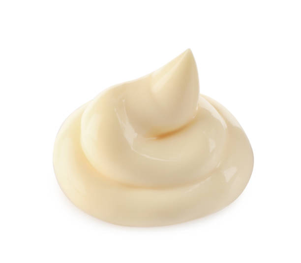 istock Tasty mayonnaise isolated on white. Yummy sauce 1443822836