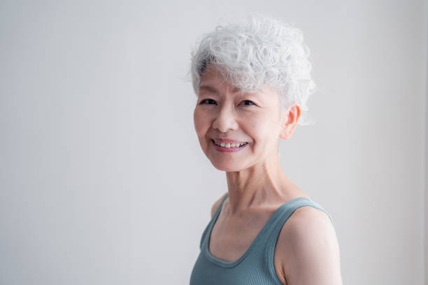 istock Senior woman who keeps youthfulness 1443828565