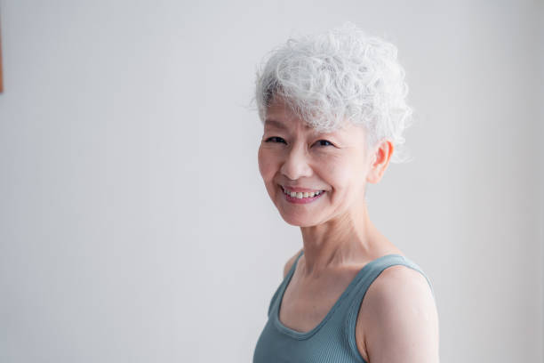 istock Senior woman who keeps youthfulness 1443828570