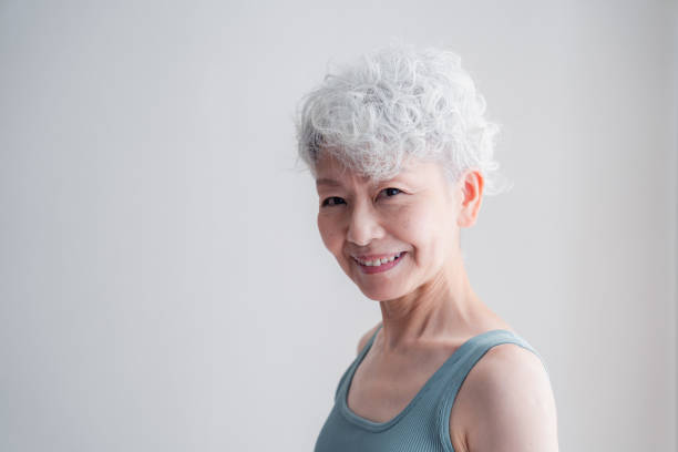 istock Senior woman who keeps youthfulness 1443828610