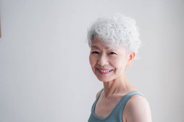 istock Senior woman who keeps youthfulness 1443828624