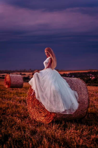 Beautiful woman in the field