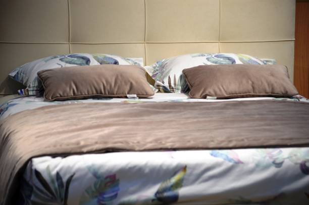 istock bedroom in the apartment 1443832680