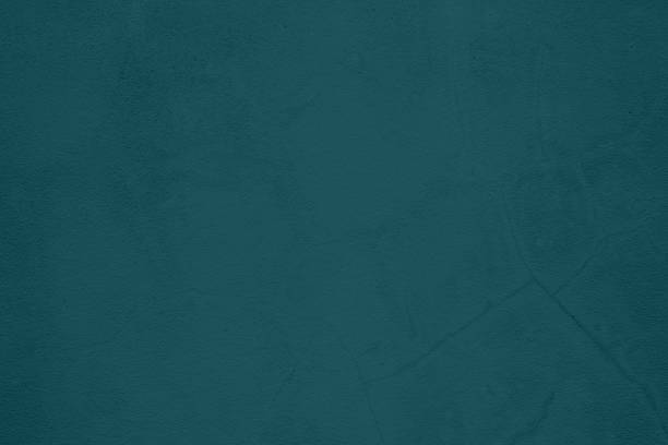istock Turquoise Blue Painting on Stucco Wall Texture Background. 1443836493