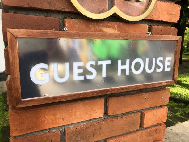 istock Guest House Sign 1443840587