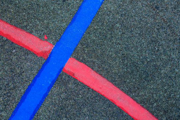 Basketball court lines
