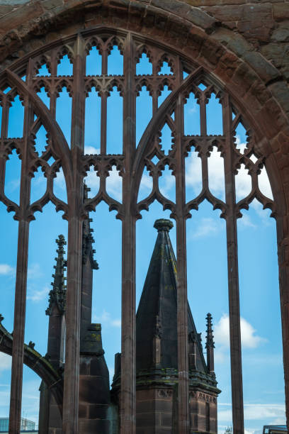 istock Coventry's medieval cathedral ruins in England UK 1443842309