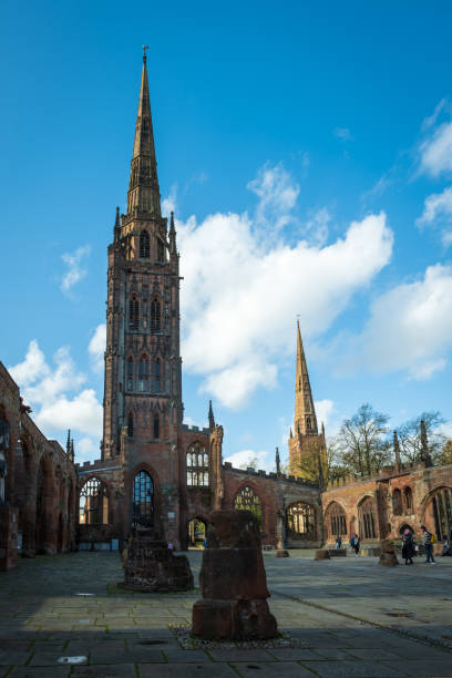 istock Coventry's medieval cathedral ruins in England UK 1443842313