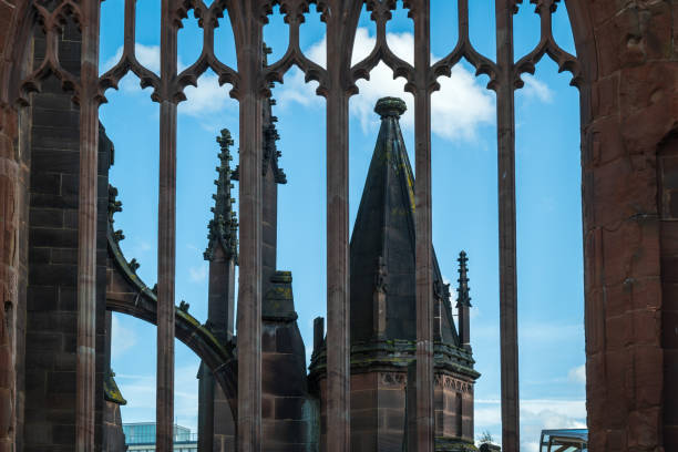 istock Coventry's medieval cathedral ruins in England UK 1443842341