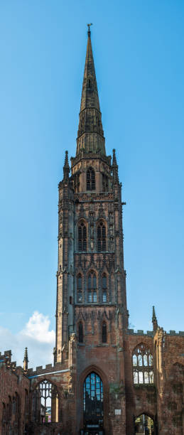 istock Coventry's medieval cathedral ruins in England UK 1443842360