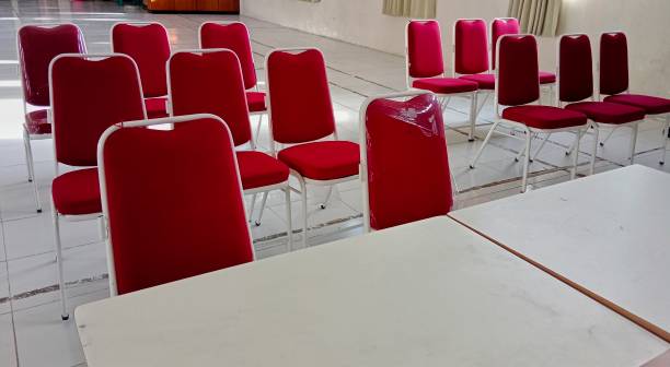 istock chairs neatly arranged for meetings 1443846415