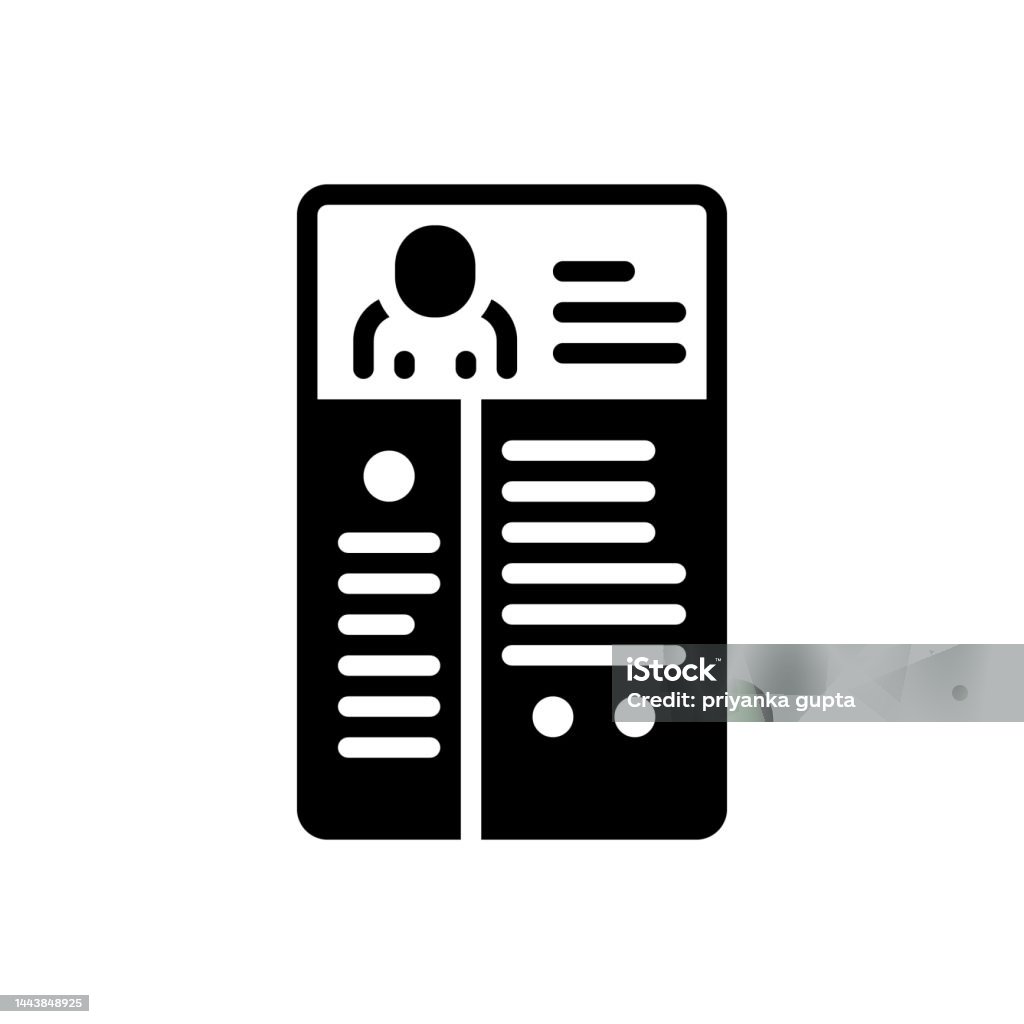 Resumes Summary Stock Illustration - Download Image Now - Document ...