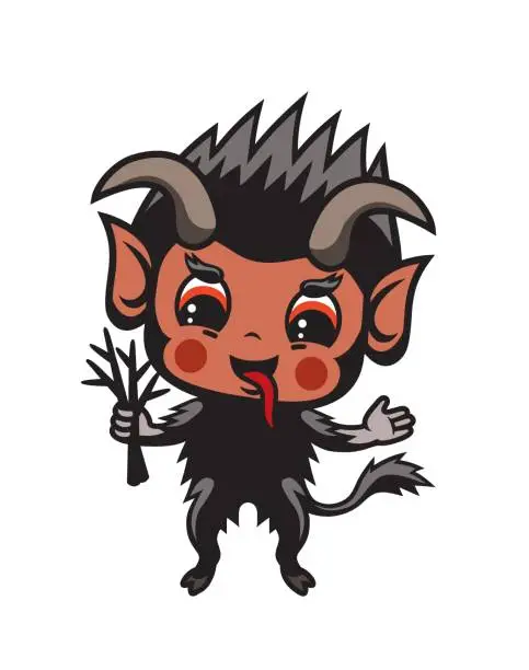 Vector illustration of Krampus